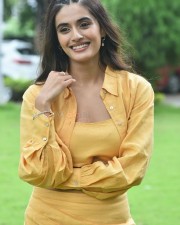 Heroine Divyansha Kaushik at Ramarao On Duty Movie Interview Photos 02