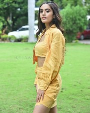 Heroine Divyansha Kaushik at Ramarao On Duty Movie Interview Photos 13