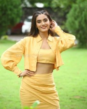 Heroine Divyansha Kaushik at Ramarao On Duty Movie Interview Photos 49