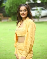 Heroine Divyansha Kaushik at Ramarao On Duty Movie Interview Photos 54