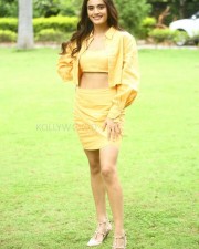 Heroine Divyansha Kaushik at Ramarao On Duty Movie Interview Photos 56