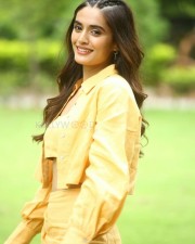 Heroine Divyansha Kaushik at Ramarao On Duty Movie Interview Photos 59