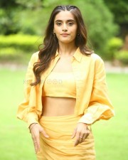 Heroine Divyansha Kaushik at Ramarao On Duty Movie Interview Photos 61