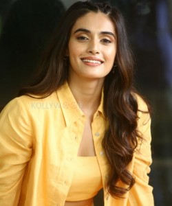 Heroine Divyansha Kaushik at Ramarao On Duty Movie Interview Photos 73