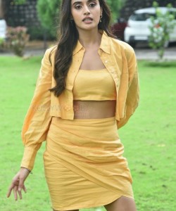 Heroine Divyansha Kaushik at Ramarao On Duty Movie Interview Photos 77