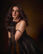 Mysterious Actress Palak Tiwari in a Black Embellished Strapless Gown and Gloves Photos 01 Mysterious Actress Palak Tiwari in a Black Embellished Strapless Gown and Gloves Photos 01