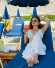 Passionate Anuskha Sen in a Sky Blue Bikini Photos 03