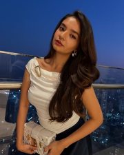 Pretty Anushka Sen in a White Top and Blue Full Length Skirt Pictures 02 Pretty Anushka Sen in a White Top and Blue Full Length Skirt Pictures 02