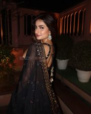Romeo S3 Actress Palak Tiwari in a Black Mirror Work Bustier Top with a High Waisted Skirt Pictures 01