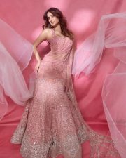 Rosie The Saffron Chapter Actress Palak Tiwari in a Baby Pink Sleeveless Lehenga Photos 04