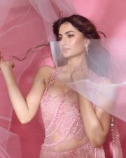 Rosie The Saffron Chapter Actress Palak Tiwari in a Baby Pink Sleeveless Lehenga Photos 06