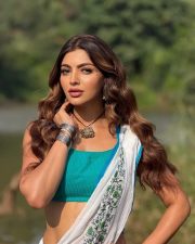 Sexy Akanksha Puri in a Turquoise Floral Lehenga Photos 01 Sexy Akanksha Puri in a Turquoise Floral Lehenga Photos 01