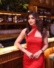 Sizzling Akanksha Puri in a Red One Shoulder Bodycon Gown Photos 02