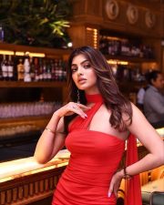 Sizzling Akanksha Puri in a Red One Shoulder Bodycon Gown Photos 04