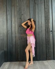 Stunning Anushka Sen in a Pink Strappy Bralette and Skirt Photos 02 Stunning Anushka Sen in a Pink Strappy Bralette and Skirt Photos 02