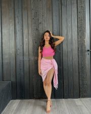 Stunning Anushka Sen in a Pink Strappy Bralette and Skirt Photos 03 Stunning Anushka Sen in a Pink Strappy Bralette and Skirt Photos 03