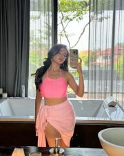Stunning Anushka Sen in a Pink Strappy Bralette and Skirt Photos 05 Stunning Anushka Sen in a Pink Strappy Bralette and Skirt Photos 05