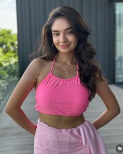Stunning Anushka Sen in a Pink Strappy Bralette and Skirt Pictures 01 Stunning Anushka Sen in a Pink Strappy Bralette and Skirt Pictures 01