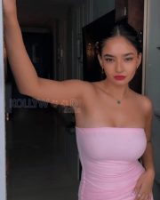 Stunning and Sexy Anushka Sen in a Baby Pink Off Shoulder Outfit Photos 02 Stunning and Sexy Anushka Sen in a Baby Pink Off Shoulder Outfit Photos 02