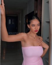 Stunning and Sexy Anushka Sen in a Baby Pink Off Shoulder Outfit Photos 04 Stunning and Sexy Anushka Sen in a Baby Pink Off Shoulder Outfit Photos 04