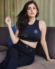 Stunning Urvi Singh in a Black Tank Top Photos 04