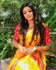 Actress Adhiti In Traditional Saree Photoshoot Stills 04