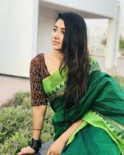 Actress Adhiti In Traditional Saree Photoshoot Stills 08