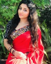 Actress Adhiti In Traditional Saree Photoshoot Stills 09