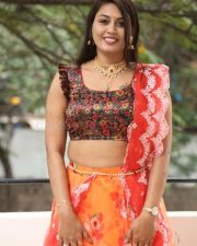 Actress Madhavi Atthi at King of Golkonda Movie Logo Launch Stills 03