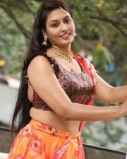 Actress Madhavi Atthi at King of Golkonda Movie Logo Launch Stills 05