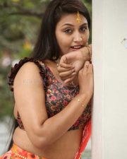 Actress Madhavi Atthi at King of Golkonda Movie Logo Launch Stills 11