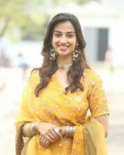 Actress Meenakshi Chaudhary at Vishwak Sen Movie Launch Pictures 08