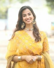 Actress Meenakshi Chaudhary at Vishwak Sen Movie Launch Pictures 10