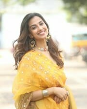 Actress Meenakshi Chaudhary at Vishwak Sen Movie Launch Pictures 11