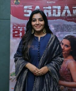 Actress Rajisha Vijayan at Sardar Movie Press Meet Photos 03