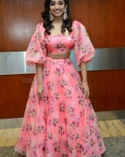 Actress Saanve Megghana at Pushpaka Vimanam Trailer Launch Pictures 14