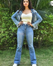 Actress Saanve Megghana at Tuk Tuk Movie Teaser Launch Photos 30