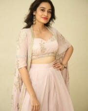 Actress Saathvika Raj at Neetho Movie Teaser Launch Photos 13