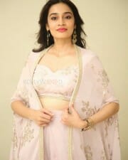 Actress Saathvika Raj at Neetho Movie Teaser Launch Photos 15
