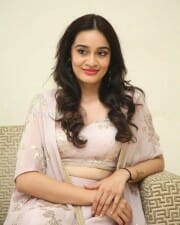 Actress Saathvika Raj at Neetho Movie Teaser Launch Photos 23