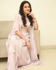 Actress Saathvika Raj at Neetho Movie Teaser Launch Photos 25