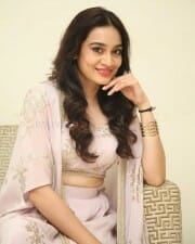 Actress Saathvika Raj at Neetho Movie Teaser Launch Photos 26
