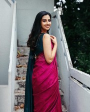 Beautiful Meenakshi Chaudhary in a Traditional Saree with a Sleeveless Blouse Pictures 04 Beautiful Meenakshi Chaudhary in a Traditional Saree with a Sleeveless Blouse Pictures 04