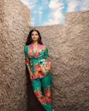 Captivating Meenakshi Chaudhary in a Floral Printed Dress Pictures 03 Captivating Meenakshi Chaudhary in a Floral Printed Dress Pictures 03