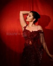 Drop Dead Gorgeous Kayadu Lohar in a Red Sequin Dress Photos 01