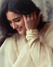 Enchanting Actress Kayadu Lohar in a Ivory Embroidered Sharara Suit Photos 01 Enchanting Actress Kayadu Lohar in a Ivory Embroidered Sharara Suit Photos 01