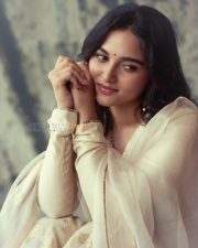 Enchanting Actress Kayadu Lohar in a Ivory Embroidered Sharara Suit Photos 02 Enchanting Actress Kayadu Lohar in a Ivory Embroidered Sharara Suit Photos 02