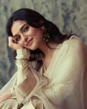 Enchanting Actress Kayadu Lohar in a Ivory Embroidered Sharara Suit Photos 05 Enchanting Actress Kayadu Lohar in a Ivory Embroidered Sharara Suit Photos 05