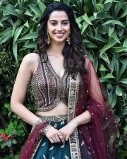 Glam Heroine Meenakshi Chaudhary at Anaganaga Oka Raju Movie Release Press Meet Stills 02