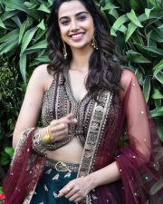 Glam Heroine Meenakshi Chaudhary at Anaganaga Oka Raju Movie Release Press Meet Stills 06